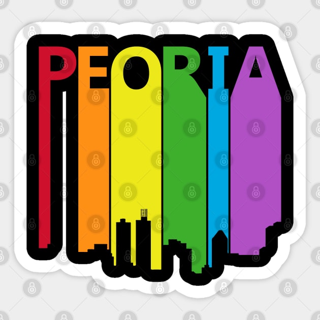 Peoria LGBT Pride Supprt Sticker by GWENT